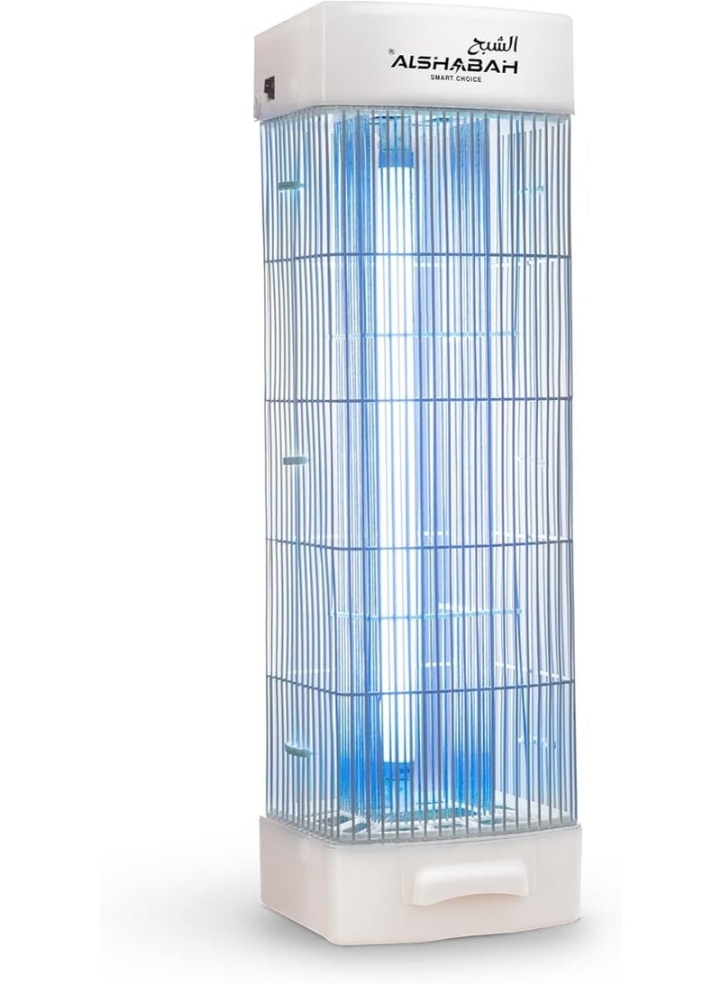 الشبح جهاز الذكي لقتل البعوض بمصباح صاعق كهربائي أصلي 3800 فولت مع ضوء UV بقوة 22-25 واط – قاتل الحشرات الطائرة – أفضل جهاز صاعق للبعوض والذباب – مصيدة للبعوض والذباب – للاستخدام الداخلي والخارجي – أبيض - Image 1